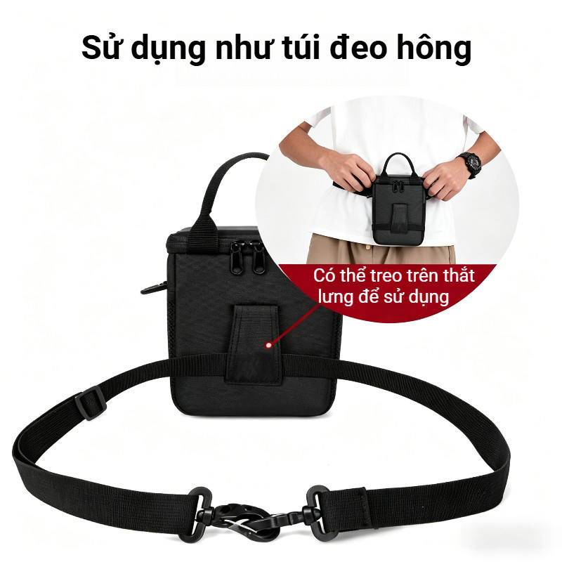 Túi Đựng Máy Ảnh Chống Sốc Chống Nước – Phù Hợp Máy Mirrorless, DSLR & Máy Nhỏ – Đeo Chéo, Đeo Vai Tiện Lợi