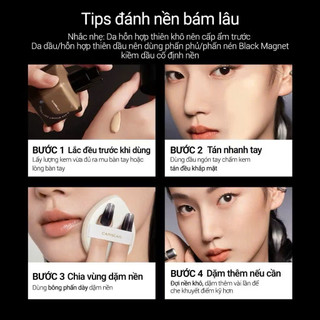 Cars lan Kem Nền Black Magnet Mini Size Kháng Nước Bám Nền Bền Màu Suốt 24H Sonbeauty.