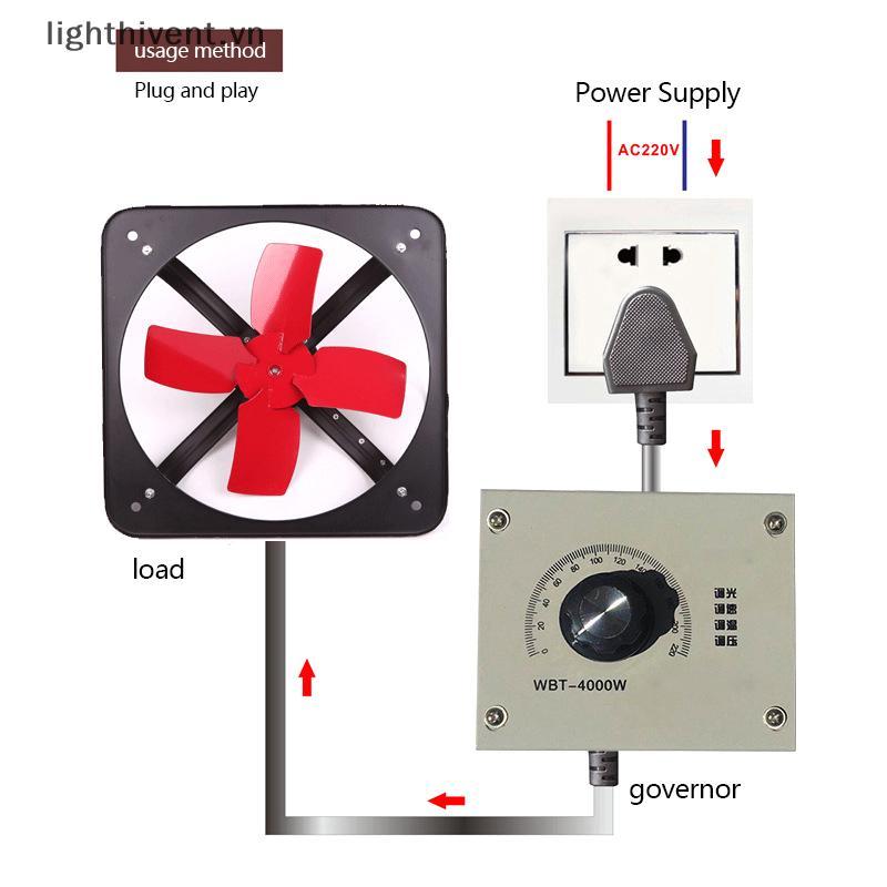 AC 220V 18A 4000W Thyristor điều khiển công suất, điều tốc động cơ, quạt, bộ điều chỉnh điện áp
