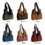 Túi đeo vai OLVIDO, Túi xách nhiều màu nhiều màu, Túi Tote dây kéo bằng vải Polyester thời trang mua sắm