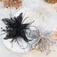 MERIGGIARE Organza Flower Patch, Feather Pearl Crystal Flower DIY May Decals, Ethereal Ren Handmade Dây Xoắn Studded Patch Phụ Kiện