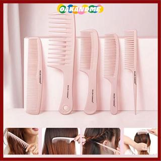 [Giao hàng từ Việt Nam] Lược chải tóc OAKANDME, Lược chải tóc đuôi ngựa màu hồng, Salon dụng cụ tạo kiểu dày đặc tiện lợi