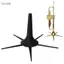 toyuvn Kim loại có thể gập lại 5 chân có thể tháo rời Giá đỡ kèn Trumpet Nhạc cụ chống trượt cho nhạc sĩ