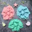 TRTR 7 Consecutive Sinh Vật Biển Khuôn Silicon Fondant Nướng Bánh Sô Cô La Nhựa DIY Khuôn Cá Trang Trí Dụng Cụ Cupcake Topper VN