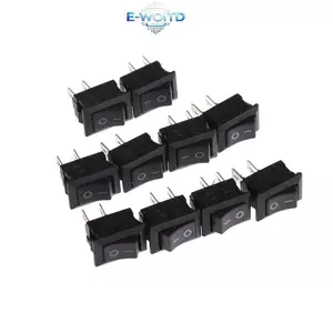 E-WOITD 10 Cái 10 * 15MM Công Tắc Roer Nhỏ KCD1-11 250VAC / 3A 6A 125V AC 2P Công Tắc E-WOITD