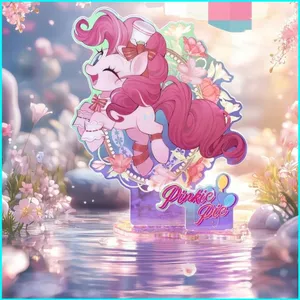 HK1 My Little Pony Tình Bạn Là Magic Đứng Tấm Pinkie Pie Acrylic Tấm Giá Đỡ Để Bàn Trang Trí KH1
