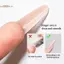 TRTR Sandwich Dual Nail Forms 60 chiếc 15Size Qui Extensions-Dual Forms Hình chữ T Ellipse Làm móng tay Hình dạng khuôn trên Khuôn đáy 3D VN