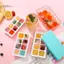 TRTR Bấm Xuống Khay Đá Viên Có Nắp Dễ Dàng Ra Khối Dụng Cụ Làm Cho Nhà Bếp Gia Đình Đồ Uống Lạnh Và Cotails VN