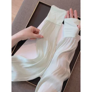 Cảm Giác Mát Tay Chất Lượng Mùa Hè Chống Nắng Băng Tay Nữ Rời Mỏng Phong Cách Kích Thước Lớn Lái Xe Ngoài Trời Chống Tia Cực Tím Găng Tay Tay Tay
