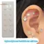 TRTR 10 Miếng Dán Thời Trang Nhiều Màu Sắc Kim Cương Giả Ngọc Trai Tai Stiers Áp Lực Tai Sti Châm Cứu Tai Móng Tay Massage VN