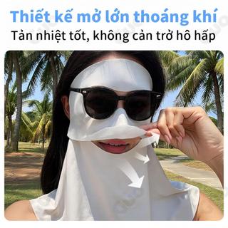 Mặt nạ chống nắng Facekini bảo vệ hiệu quả khỏi tia UV, mang lại cảm giác mát lạnh sảng khoái và bảo vệ toàn diện