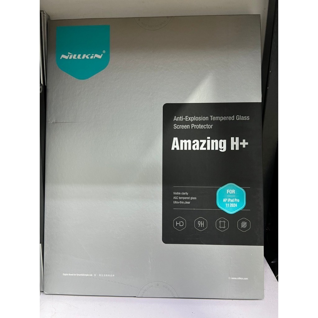 [Chính Hãng] Kính Cường Lực Nillkin Amazing H+ Cho iPadPro M4/ Air 6 (11&13 Inch) -Độ Cứng 9H, Trong Suốt HD, Mỏng 0.2mm