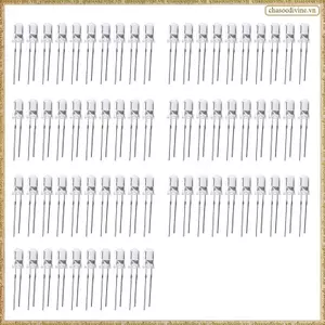 Diode phát sáng đèn LED, 70 mảnh, DC 3V-6V, 5 mm, Trắng
