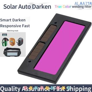 Mũ bảo hiểm hàn tối màu tự động ALMA1, Tấm bảo vệ mắt bảng điều khiển LCD, Dụng cụ ống kính lọc hàn đầy màu sắc cầm tay