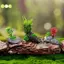 Nhà Búp Bê Mini Mô Phỏng Cây Xanh Mẫu DIY Nhà Búp Bê Sân Vườn Nhà Trang Trí Cảnh Ngoài Trời Đẹp