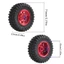 4 Bánh xe RC cao su 71 * 25mm 5mm Hex MN99S cho MN98 MN82, WPL C24-1 B36 D12 C64 D74-1 Nâng cấp xe địa hình, Lốp RC hiệu suất cao 70mm