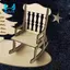 Đồ trang trí Giáng sinh Đồ trang trí bằng gỗ DIY Rocker Giáng sinh trên thiên đường Bài thơ cây thông Noel để nhớ được yêu thích