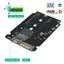 Bộ chuyển đổi M.2 sang vỏ SATA 2.5, Bộ chuyển đổi SSD NGFF dựa trên sang thẻ SATA 3.0 Hợp kim nhôm màu đen Hỗ trợ 2230 2242 2260 2280