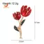 Trâm cài hoa tulip tráng men đẹp dành cho nữ Trâm cài hoa tulip cho túi đựng quần áo Trâm cài hoa cho nữ cho bữa tiệc khiêu vũ tiệc cưới