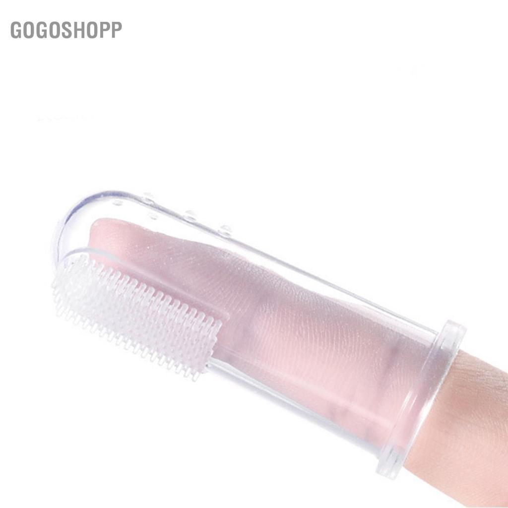 Gogoshopp Bàn chải đánh răng bằng ngón tay cho bé Massage nướu lợi để sử dụng khi đi du lịch