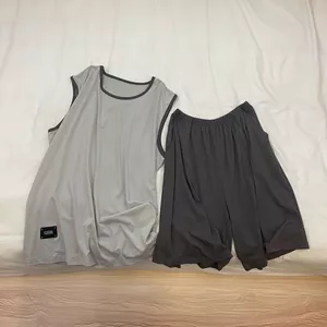 45-90kg Mùa Hè Nam Đồ Ngủ Mùa Hè Modal Mát Áo Vest Không Tay Rời Quần Short Bộ Sinh Viên Nhà Bộ Đồ Ngủ