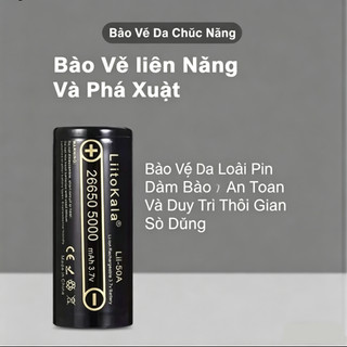 Pin sạc Liitokala Lii-50A 3.7V 5000mAh 26650 cho đèn pin và bộ sạc YAMZI.