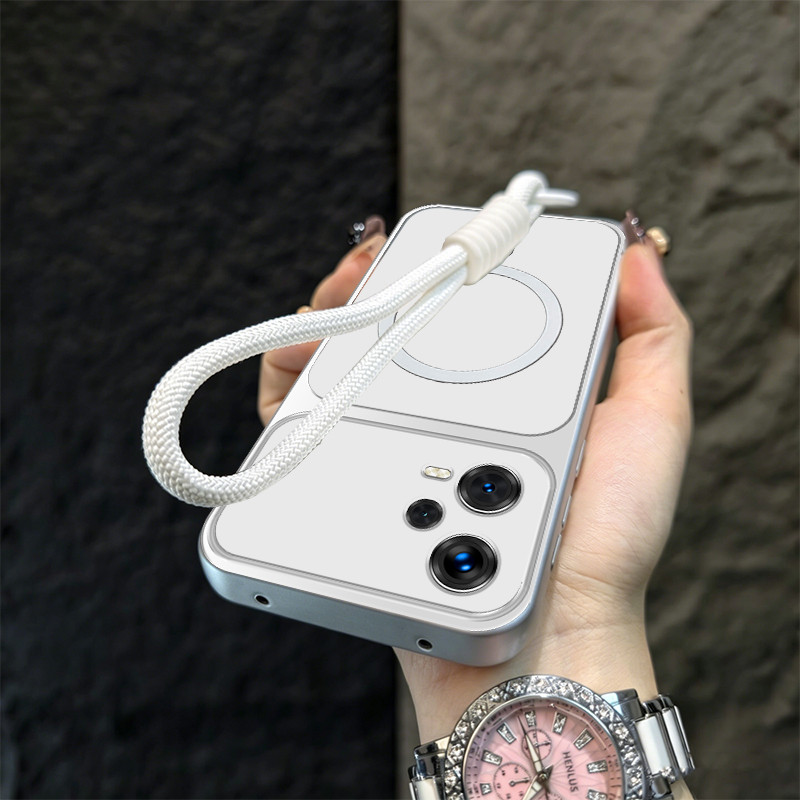 Ốp Lưng PBZZ Cho Redmi Note 12 12S 4G redmi note 12 Pro poco X5 PRO 5g Vỏ Điện Thoại Vỏ Mềm Chống Sốc Thiết Kế Mới Thẩm Mỹ Có Dây Buộc Cho Bé Gái Từ Tính TBDTBS1