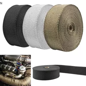 Băng cách nhiệt bọc ống xả xe máy NS, sợi chịu nhiệt cao, bảo vệ chống cháy, kèm dây buộc