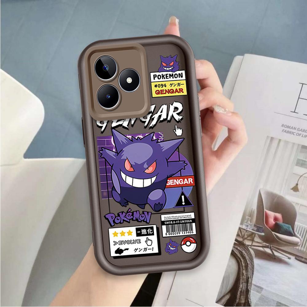 Ốp Lưng Cho Realme C53 C51 Note 50 C63 C61 Hoạt Hình Silicon Phụ Kiện Vỏ Điện Thoại Mềm TPU Gengar Mắt Thiên Thần Ốp Lưng Chống Sốc
