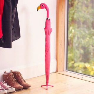 Tấm Che Nắng Hình Flamingo Hoạt Hình Màu Hồng, Gấp Gọn Tiện Lợi