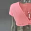 Áo crop top PYCOU, Áo cổ chữ V sâu tay ngắn, Nút thiết kế xếp nếp phía trước màu trơn Tank Top Xu hướng mặc