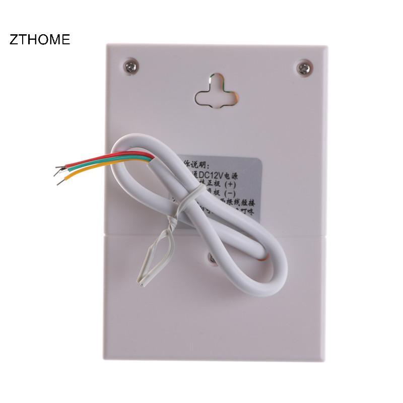 ZTHOME DC 12V Chuông cửa có dây Chuông cho văn phòng tại nhà Kiểm soát truy cập chống cháy HOT