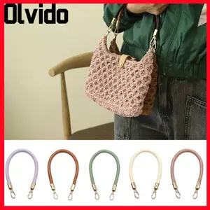 Dây đeo túi đeo vai OLVIDO, Dây đeo túi xách bằng da PU có thể tháo rời, Túi khóa dây chuyền vàng thay thế di động Tay cầm ngắn cho phụ nữ