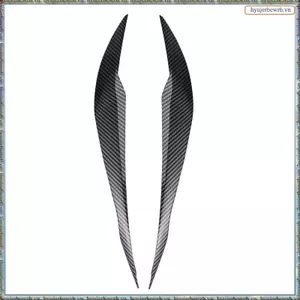 2 Chiếc Sợi Carbon Mạ Trước Đèn Pha Bao Đầu Đèn Lông Mày Viền ABS Cho F30 F35 2013-2019