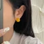 Bông tai bạc vàng mã não S925 thiết kế đơn giản, phù hợp phong cách sang trọng