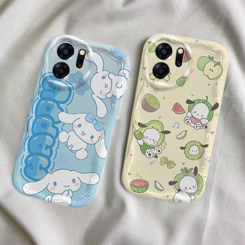 Ốp Lưng Cho OPPO A5X A6 A6 Pro 4G Phim Hoạt Hình Kem Sanrio Cặp Đôi Mềm TPU 3D Sóng Silicon Vỏ Điện Thoại