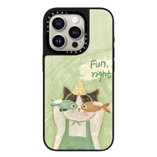 CASENEAL Little Fish Cat Vỏ Điện Thoại Gương Chất Lượng Cao Thích Hợp Cho iPhone 17ProMax 17pro 17 air 16promax 16 15promax 15 14promax 13 13promax Ốp Lưng Cứng Chống Rơi Thời Trang