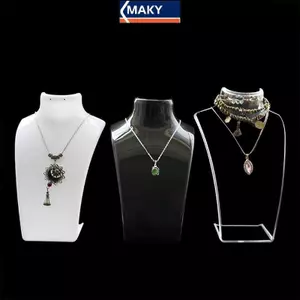 MAKY Bust Mannequin Display Stand cho Trang Sức và Earrings