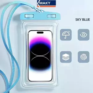 Túi Chống Nước Điện Thoại Di Động MAKY Với Màn Hình Cảm Ứng, Tự Bịt Kín, Phù Hợp Khi Bơi Lội