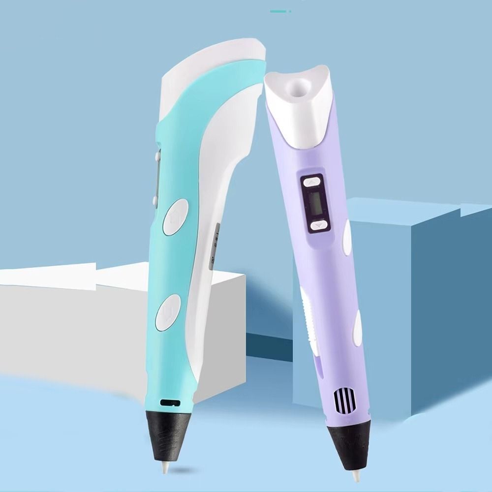 Bút in 3D DONOVANQQ, Bút vẽ DIY tốc độ có thể điều chỉnh USB, Màn hình LED vui nhộn Tranh an toàn với bút 3D PLA Đồ chơi thông minh