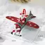 Mặt dây chuyền Giáng sinh bằng sắt Retro Phong cách cổ xưa Ông già Noel Máy bay Cây thông Noel Treo trang trí Đồ trang trí Người tuyết Trang trí