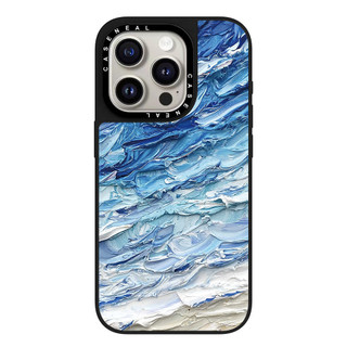 CASENEAL Tranh sơn dầu sóng Vỏ điện thoại gương chất lượng cao Thích hợp cho iPhone 17ProMax 17pro 17 air 16promax 16 15promax 15 14promax 13 13promax Ốp lưng cứng chống rơi thời trang