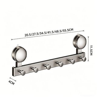 Móc cửa chân không Móc treo quần áo Chịu tải mạnh Dễ dàng lắp đặt Không cần khoan Phòng tắm Nhà bếp