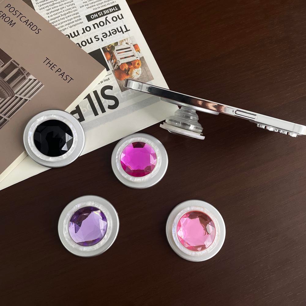 Popsocket Huancai Yuan Họa Tiết Nam Châm Có Thể Gập Lại Giá Đỡ Điện Thoại Nam Châm