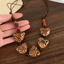 Vòng cổ nữ retro gốm đính hạt phong cách dân tộc, phù hợp với xương đòn thời thượng
