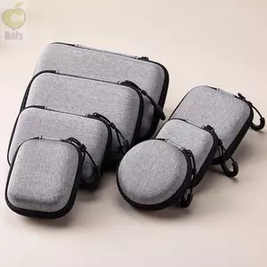 ROLY 1 Cái Dây Kéo Tai Nghe, Tai Nghe / Điện Thoại / Cáp Sạc Túi Bảo Quản EVA Di Động, Mini Cho Airpod Phụ Kiện Kỹ Thuật Số Túi Đựng