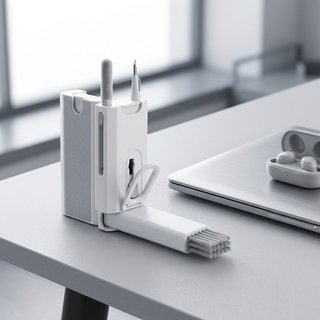 Bộ làm sạch màn hình máy tính xách tay Bàn chải bàn phím 8 trong 1 AirPods Điện thoại Máy tính bảng Công cụ loại bỏ bụi