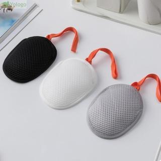 Túi lưới xốp xà phòng YOLOGO, Túi đựng xà phòng tẩy tế bào chết dày, Lưới tạo bọt tắm dây rút di động Phòng tắm