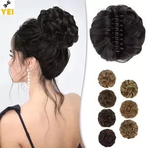 Tóc giả đuôi ngựa tổng hợp YEI - Sống động tự nhiên với kẹp scrunchy co giãn