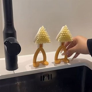 ✨✨Bàn chải vệ sinh hình tam giác dáng đứng ngộ nghĩnh, gấp gọn đa năng tiện lợi